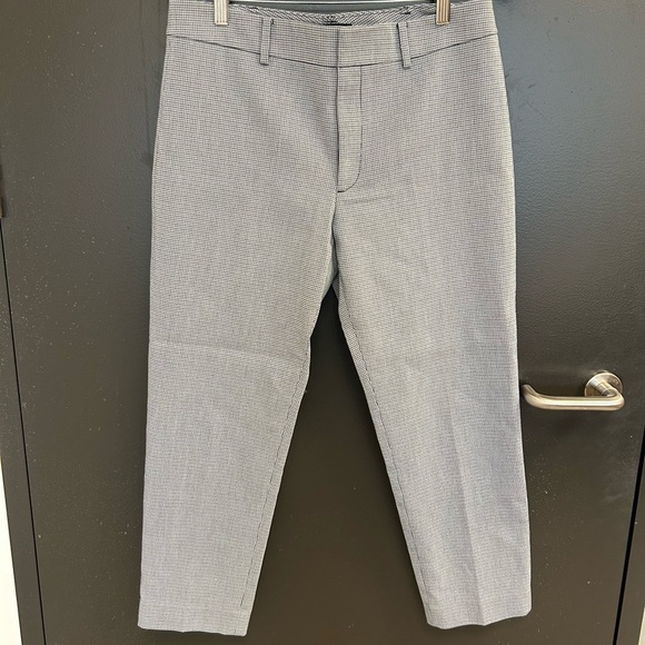 Club Monaco Sz. 8 small checker capri pants great condition - Picture 8 of 9